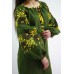 Boho Style Ukrainian Embroidered Mini Dress "Charm 2" green/yellow